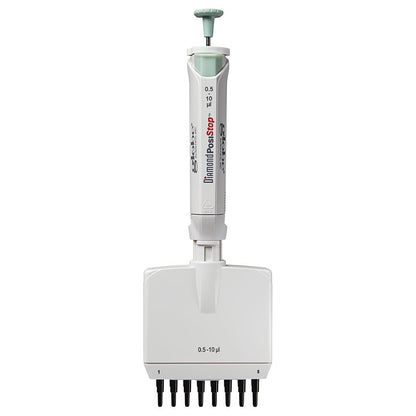8-Channel Pipettes, Fully Autoclavable Adjustable Volume, Diamond PosiStop — 0.5–300 µL, 1/Each | Globe Scientific