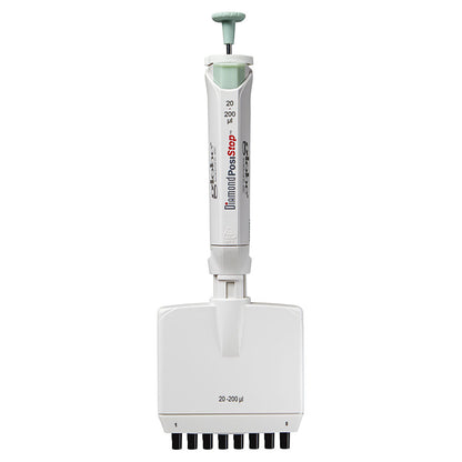 8-Channel Pipettes, Fully Autoclavable Adjustable Volume, Diamond PosiStop — 0.5–300 µL, 1/Each | Globe Scientific