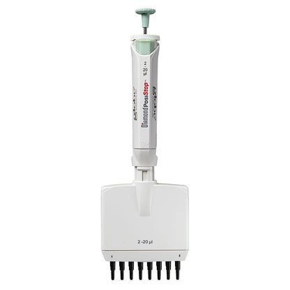 8-Channel Pipettes, Fully Autoclavable Adjustable Volume, Diamond PosiStop — 0.5–300 µL, 1/Each | Globe Scientific
