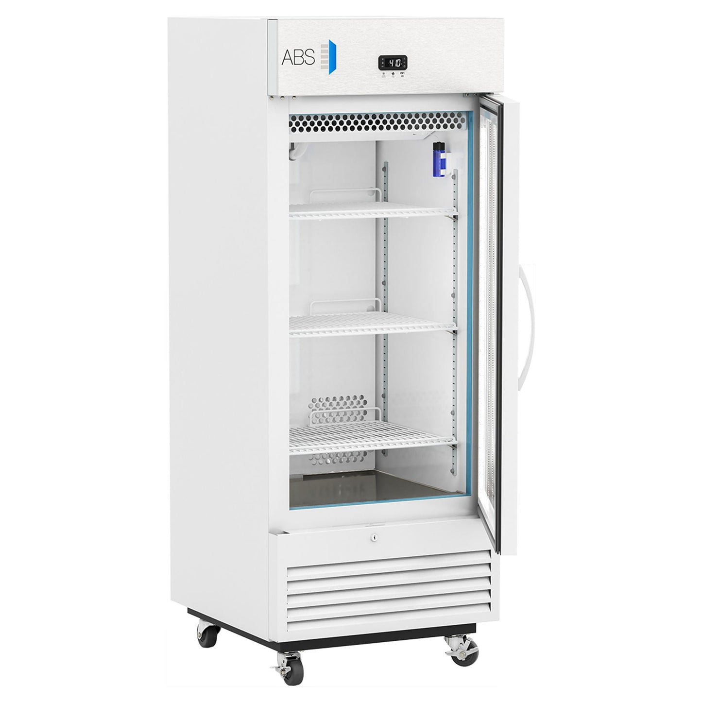 ABS Upright Refrigerator Pharmaceutical 12 cu.ft. 1 Glass Swing Door Cycle Defrost