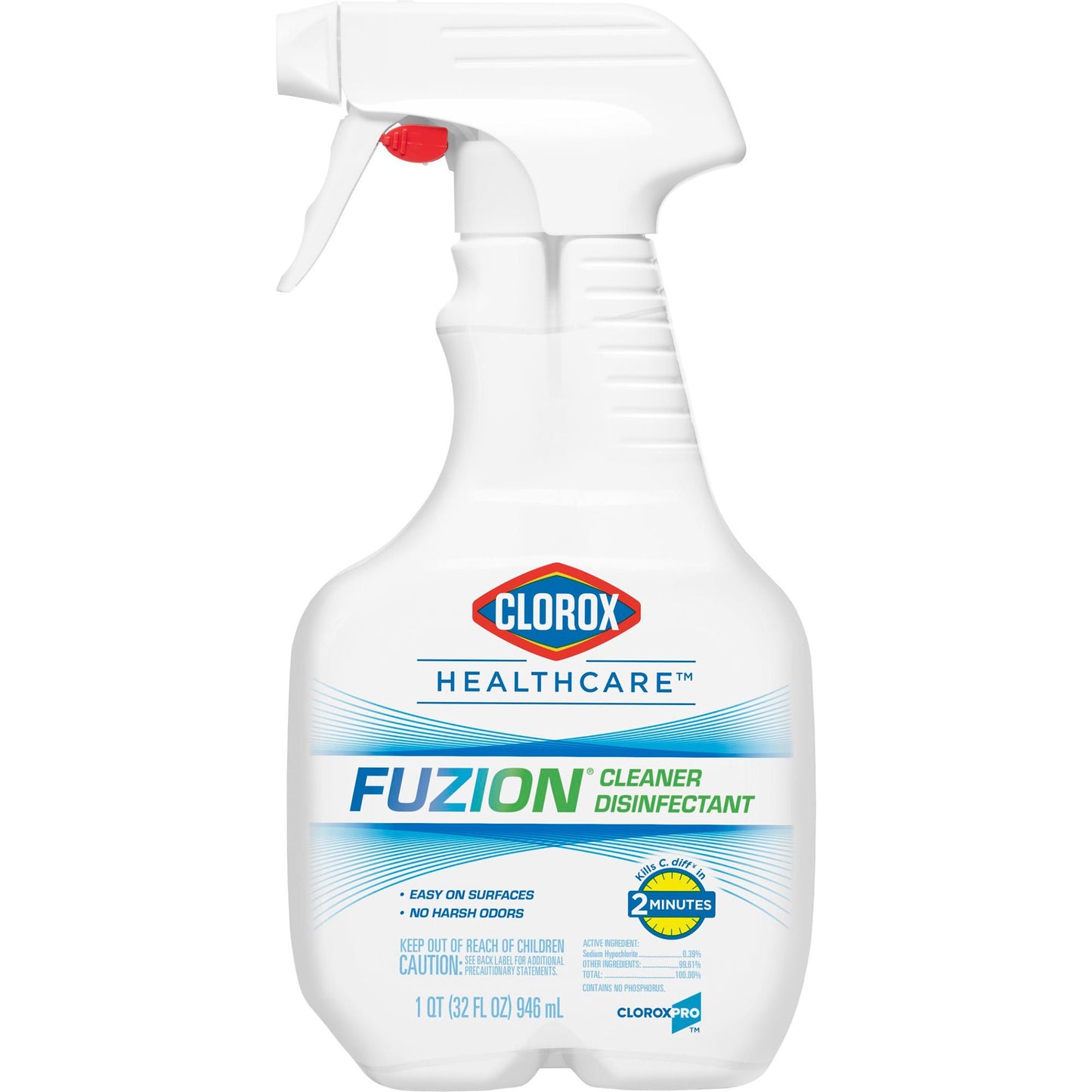 Clorox Healthcare® Fuzion™ Cleaner Disinfectant, Spray Bottle