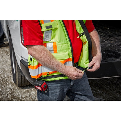 Milwaukee Class 2 Surveyor's High Visibility Yellow Safety Vest - L/XL 48-73-5162