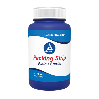 dynarex® Nonimpregnated Wound Packing Strip, ¼ Inch x