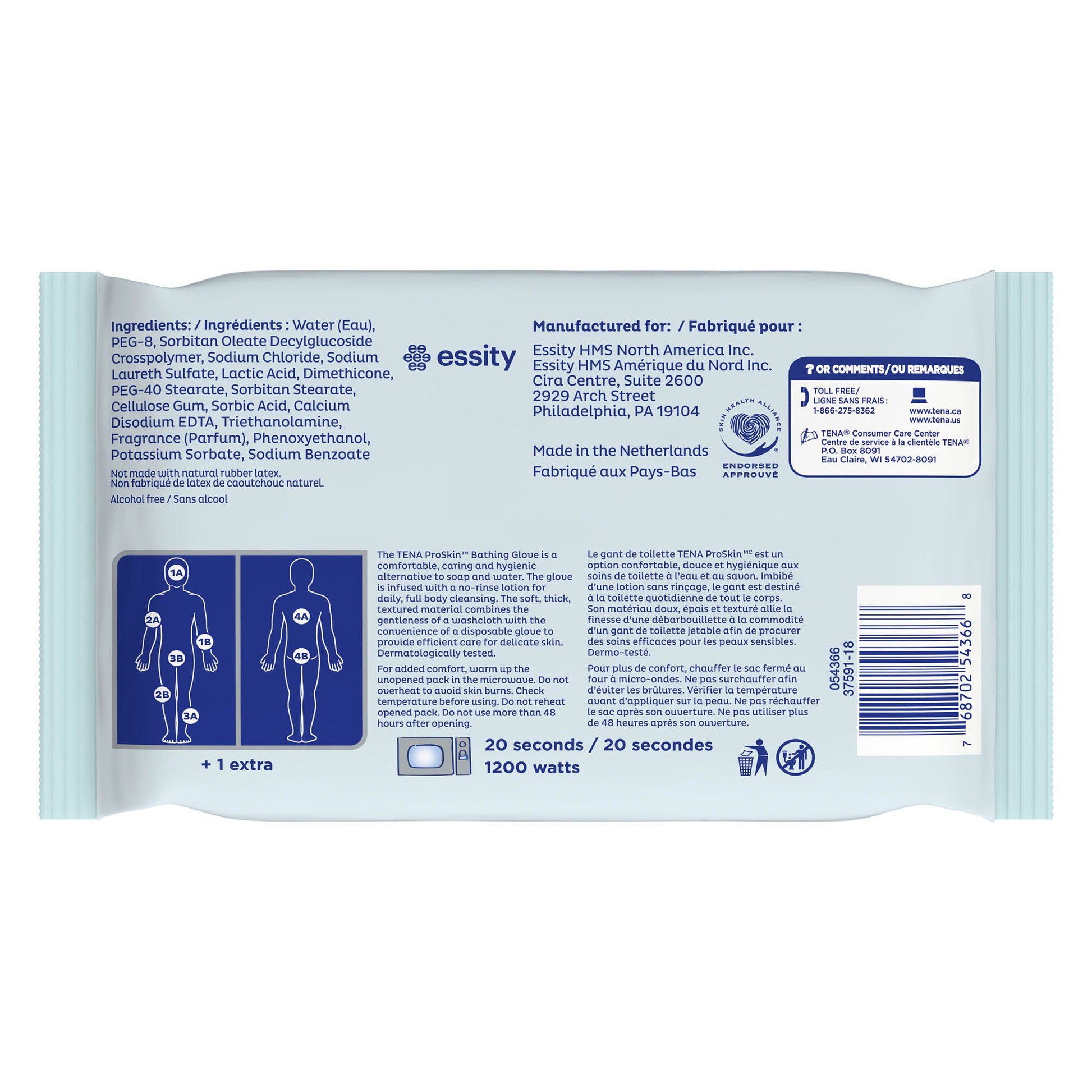 Tena® ProSkin™ Bathing Gloves, Freshly Scented