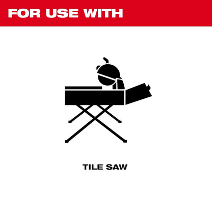 Milwaukee 10" DIAMOND MAX Continuous, Tile Diamond Blade 49-93-9210 | Diamond Coated