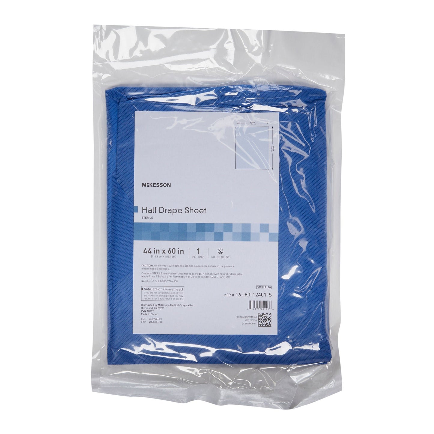 McKesson Sterile Half Drape Sheet