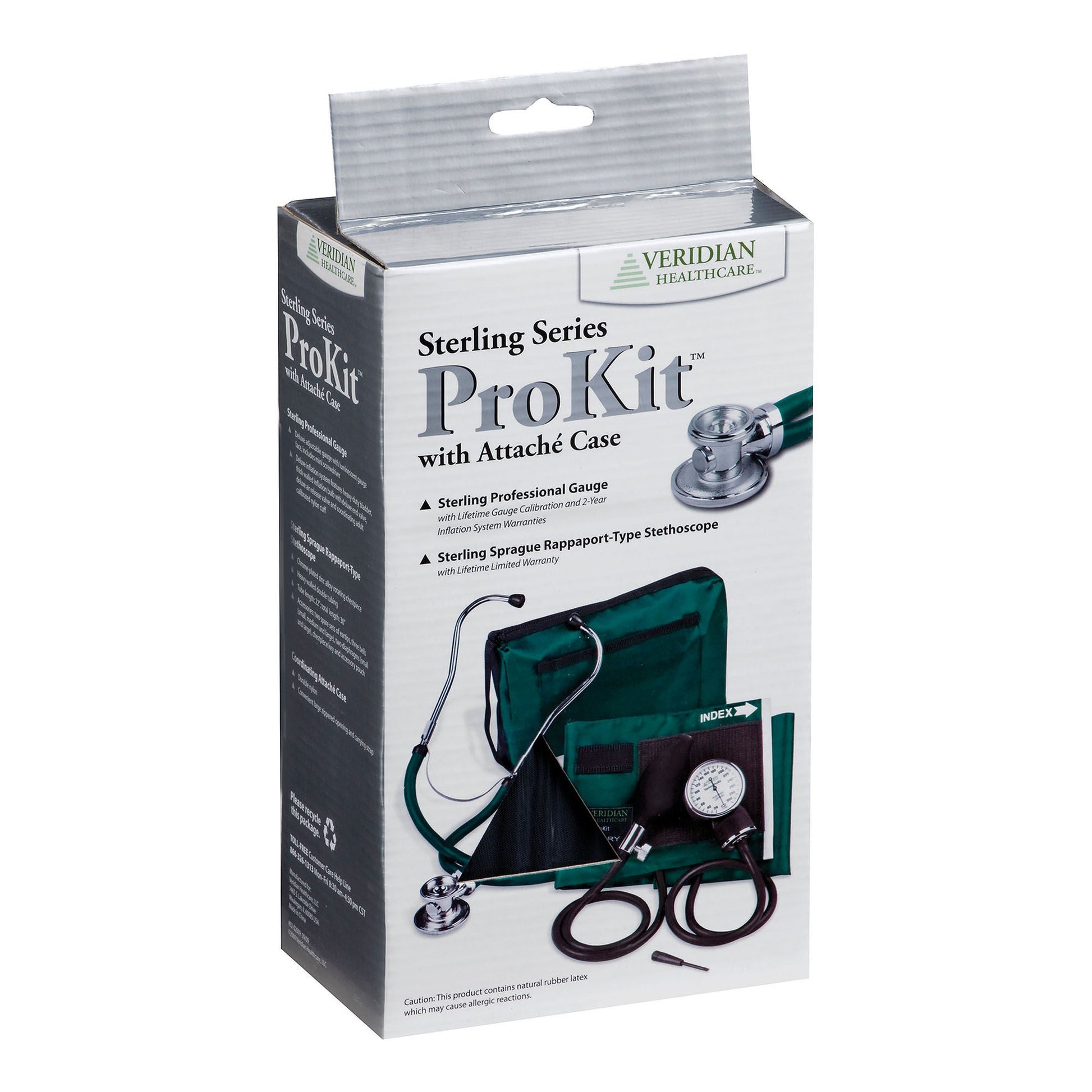 Sterling Series ProKit™ Aneroid Sphygmomanometer with Stethoscope, Dark Blue