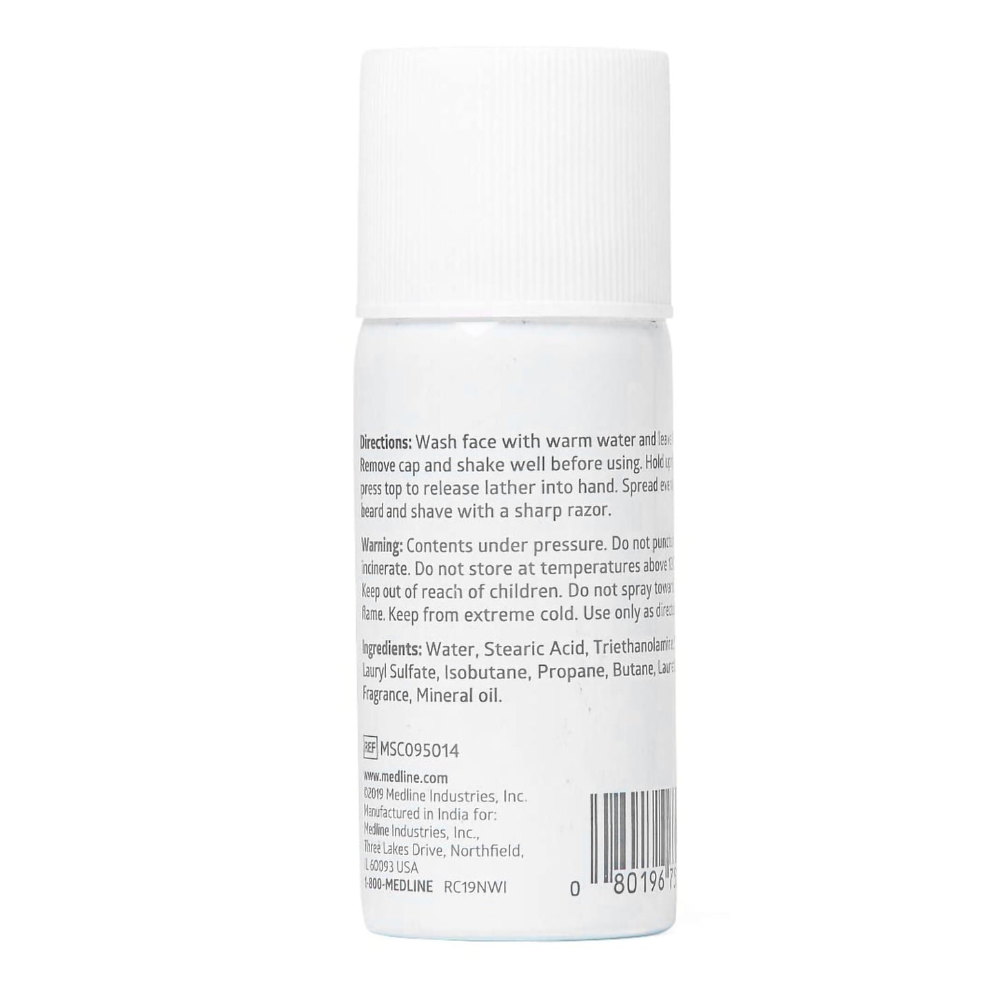 Medline MedSpa Shaving Cream Aerosol Can