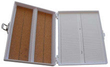 Heathrow Scientific Premium Cork-Lined Microscope Slide Box — 100-Place / White, HS15994E