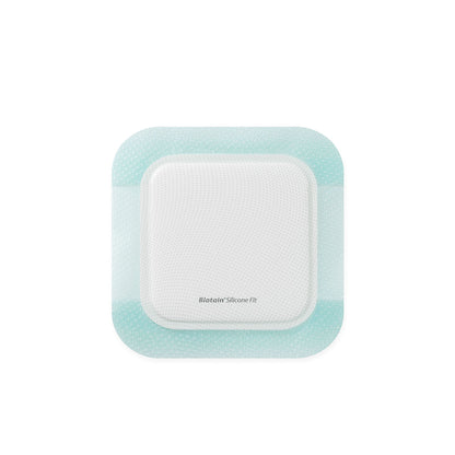 Biatain Silicone Fit Silicone Foam Dressing With Border Film Backing Silicone Adhesive Square