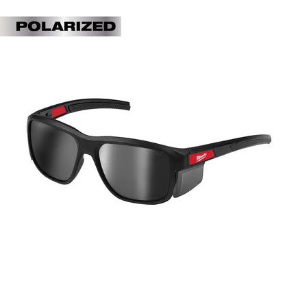 Milwaukee Polarized Full Frame Safety Glasses with Removable Side Shields – Silver Mirrored Dual Coat Lenses 48-73-2513
