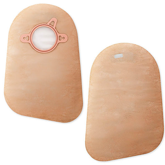New Image™ 2-Piece Beige Ostomy Pouch, Pre-cut to Fit 70 Stomas, Blue