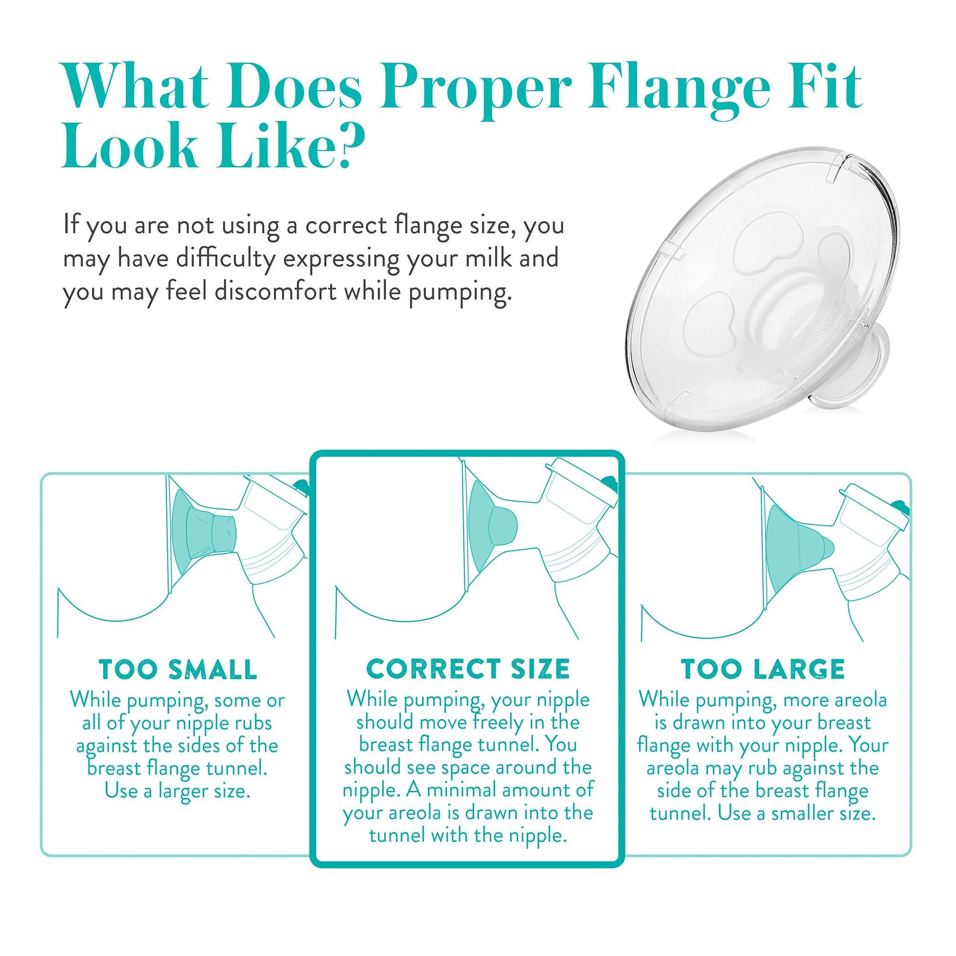 Evenflo® Advanced Fit Breast Flange, 24.5 millimeter