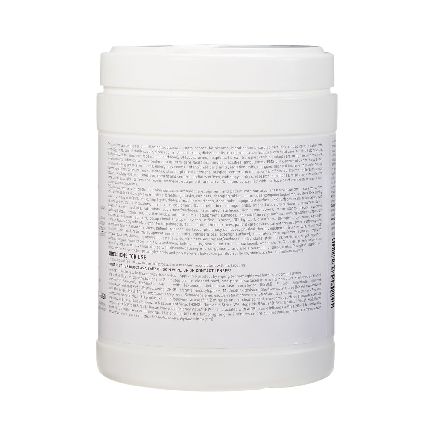 McKesson Germicidal Large Surface Disinfectant Wipes, Canister, .