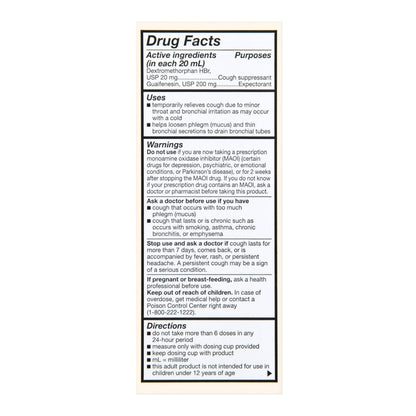 Foster & Thrive™ Adult Tussin DM Liquid, Raspberry Flavor