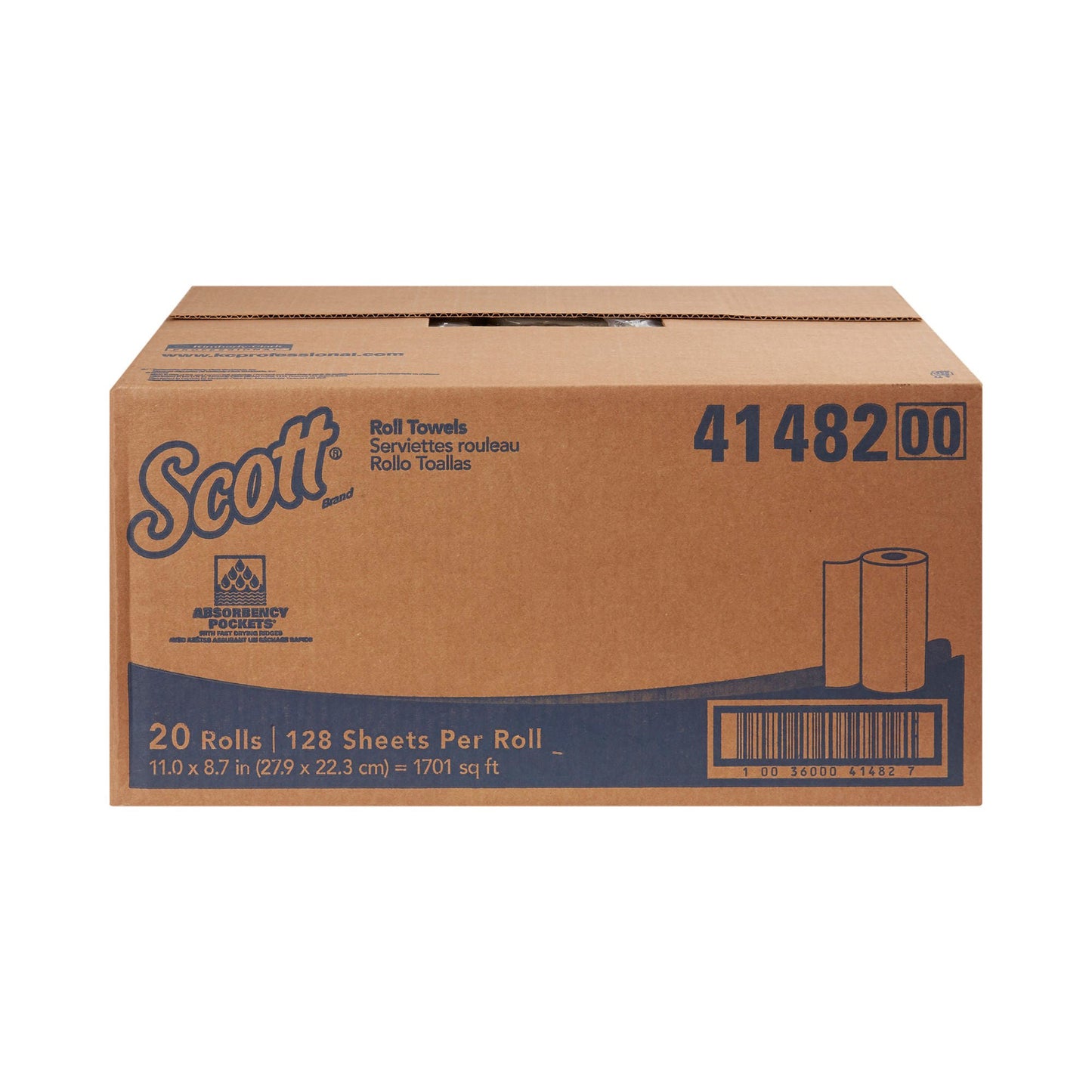 Scott® Kitchen Paper Towel, 128 perforated sheets
