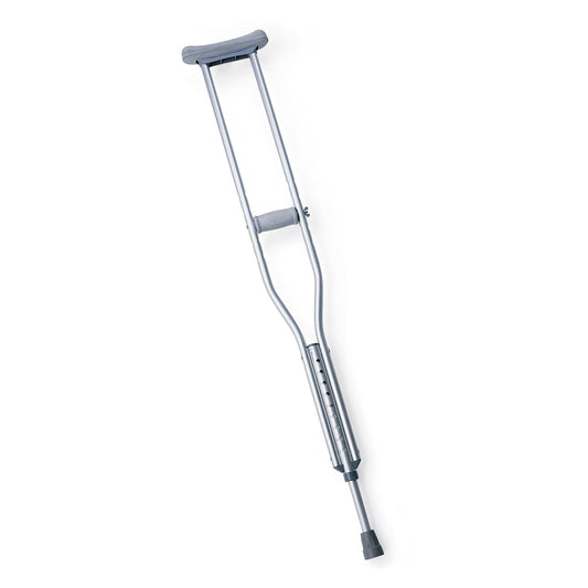 Guardian Underarm Crutches Adult 5 Foot 2 Inch to 5 Foot 10 Inch User Height Aluminum Frame 300 lbs. Weight Capacity