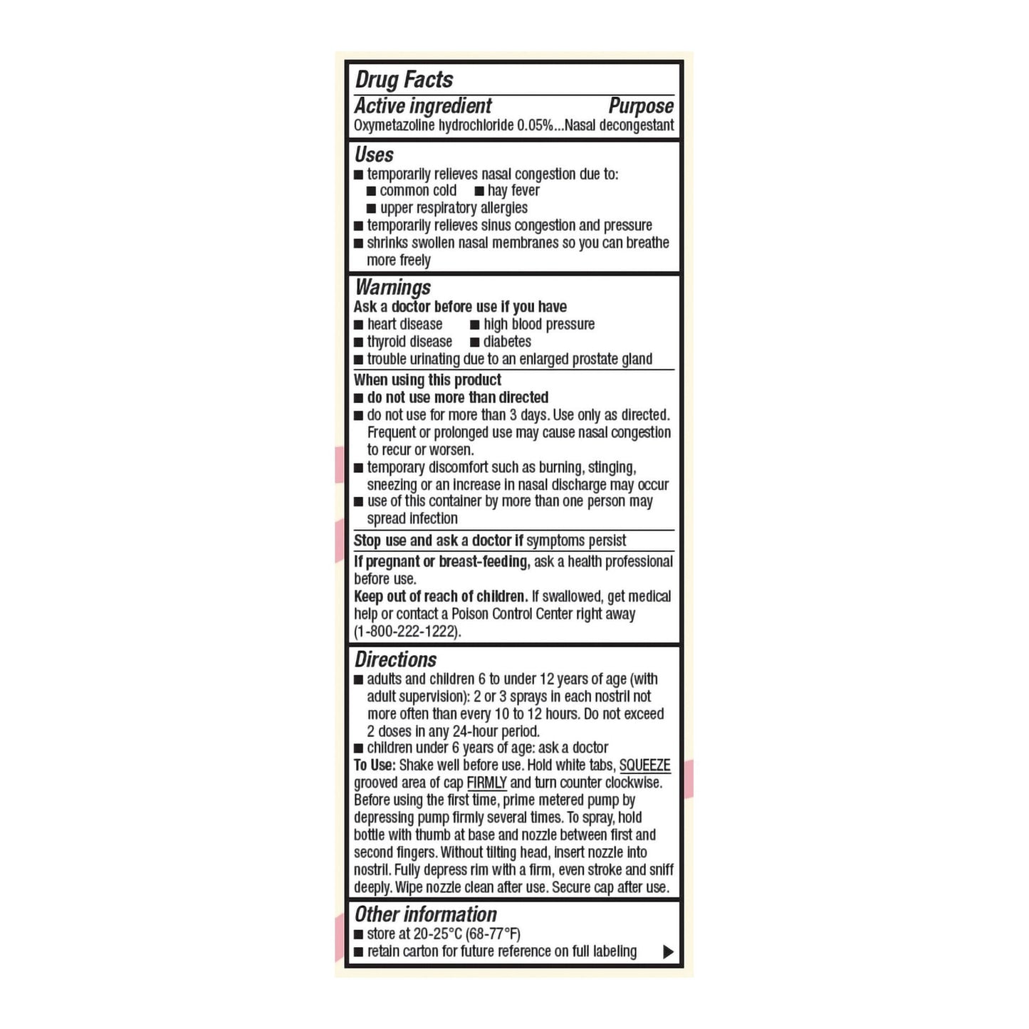 Foster & Thrive™ Oxymetazoline 0.05% Saline Nasal Spray