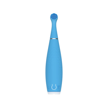 issa 4 baby Sonic Toothbrush Bubble Blue Dino Ages Birth to 3 Years Silicone