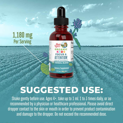 Mary Ruth's® Organic Kids Focus & Attention Liquid Drops