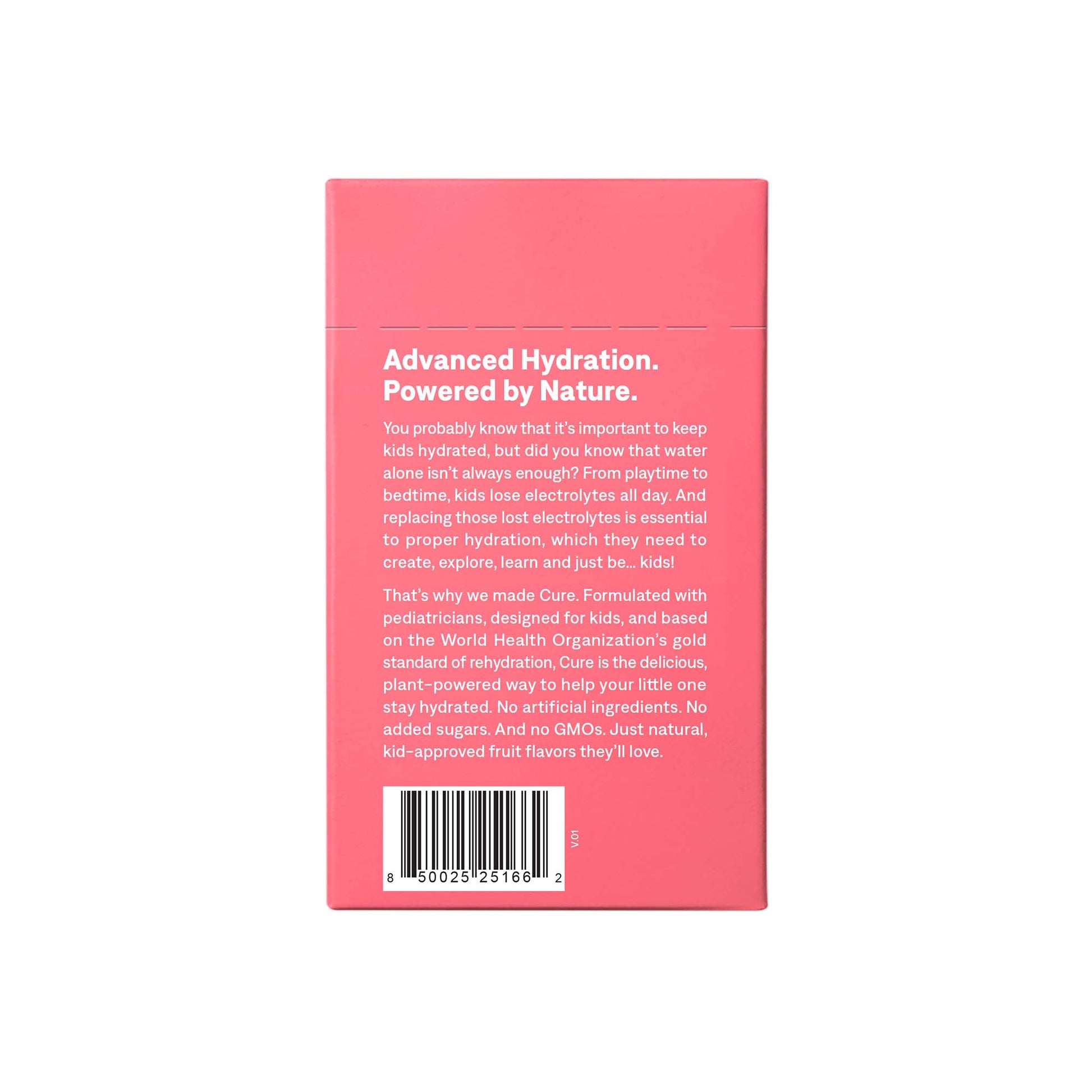 Cure® Kids Electrolyte Drink Mix, Pink Lemonade, 7.5-gram Packet