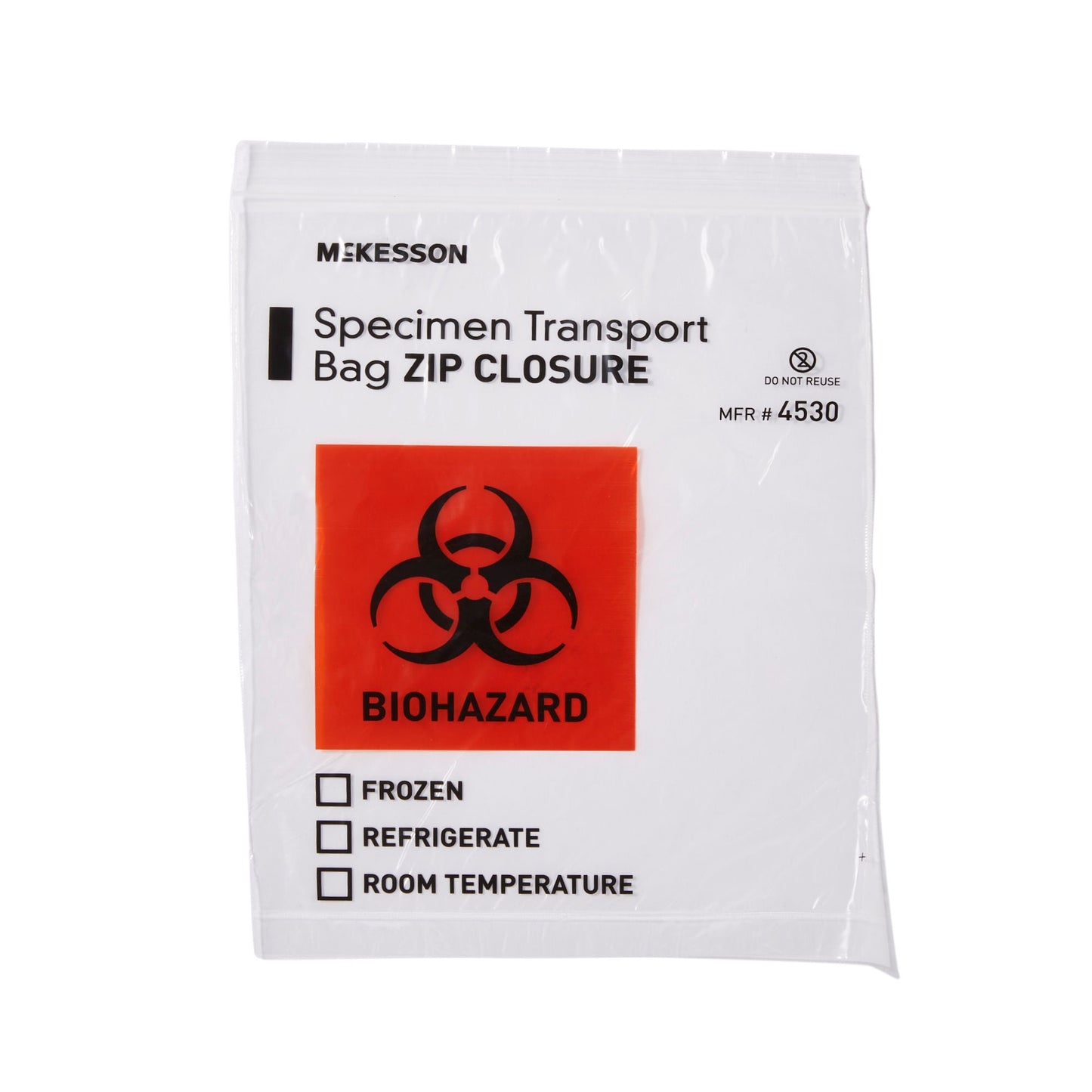 McKesson Specimen Transport Bag, Zip Closure