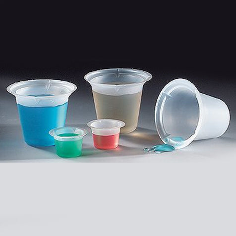 Disposable Beakers, Polystyrene, Graduated — 5 to 150 mL, Case of 500 | Globe Scientific