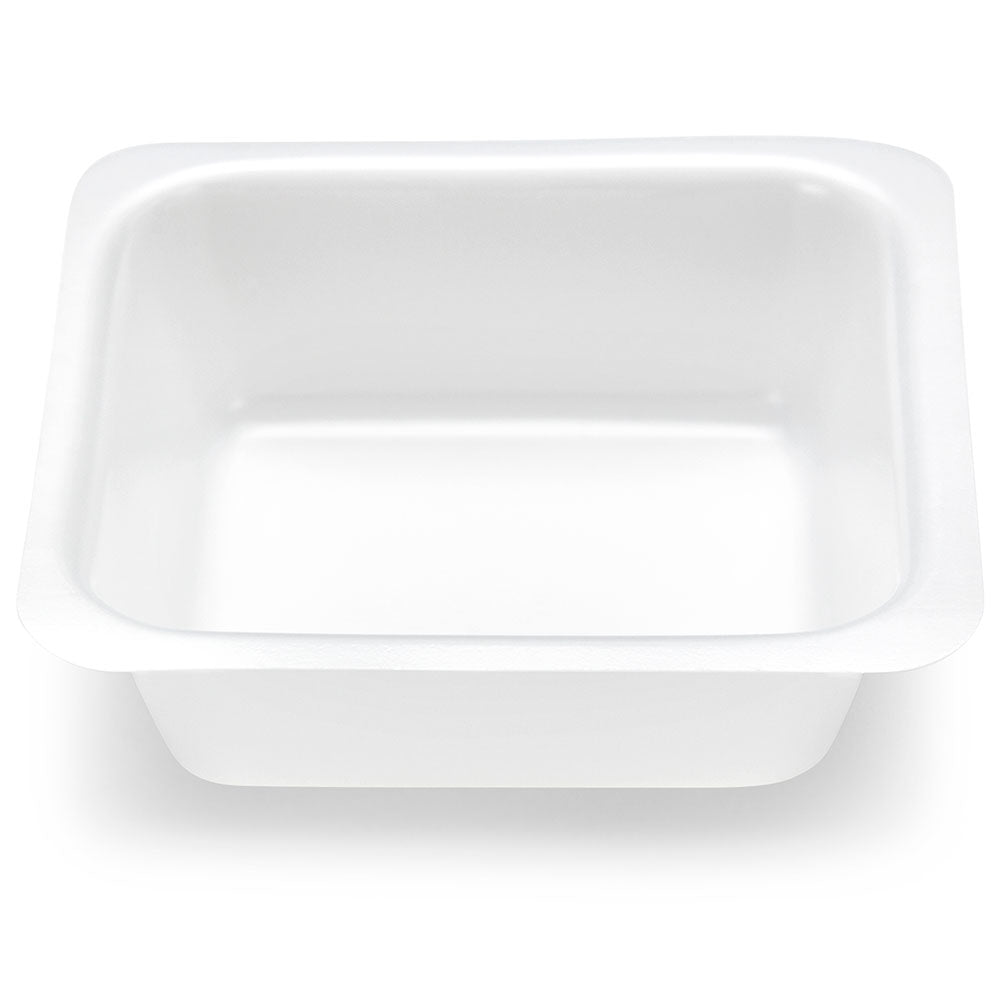 Weighing Boats, Square Antistatic Polystyrene — White, 10/100/250 mL, 500/Case | Globe Scientific