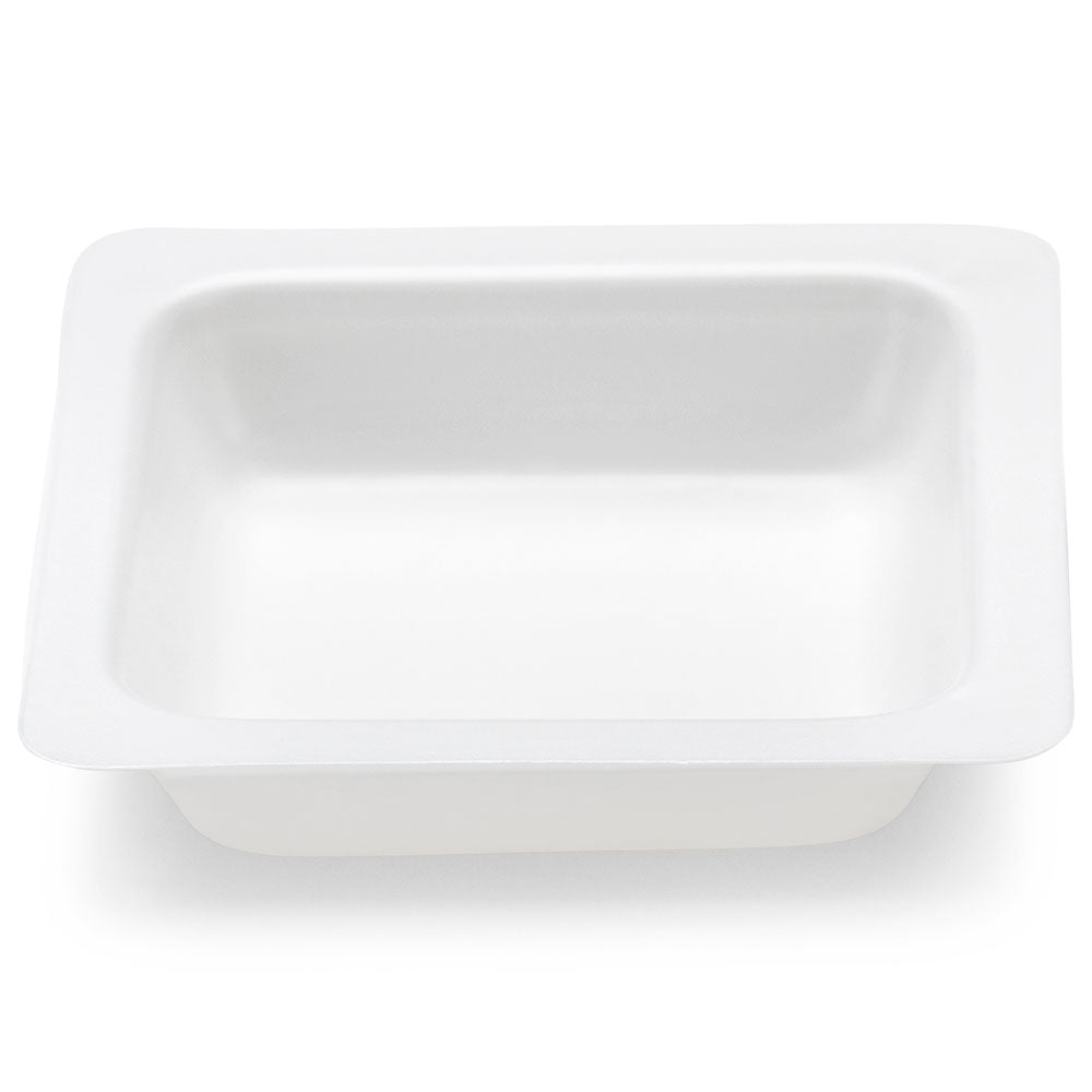 Weighing Boats, Square Antistatic Polystyrene — White, 10/100/250 mL, 500/Case | Globe Scientific