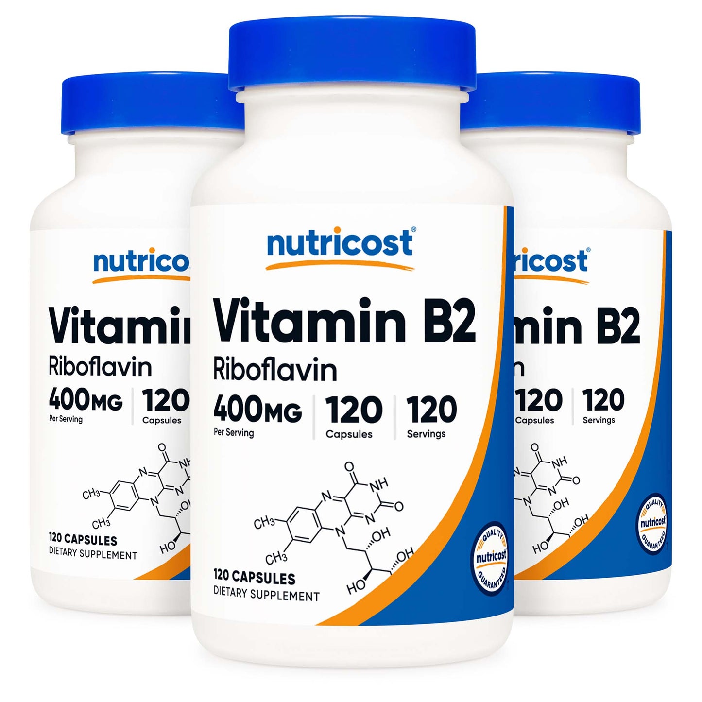 nutricost Vitamin B2 Riboflavin Dietary Supplement Vitamin B2 400 mg Strength Capsule