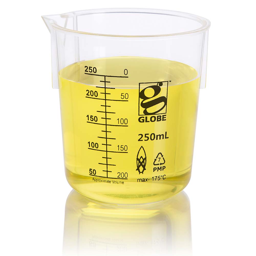 Griffin Beakers, Low Form PMP, Printed Graduations — 50 mL to 10,000 mL, 1–12/Bag | Globe Scientific