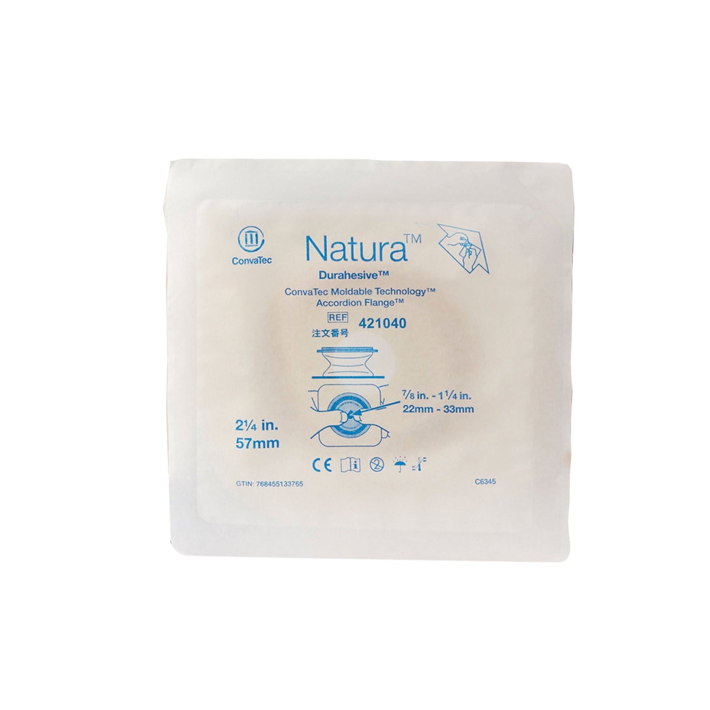 Natura™ Durahesive Skin Barrier, Cut-To-Fit , 70 mm Accordion Flange