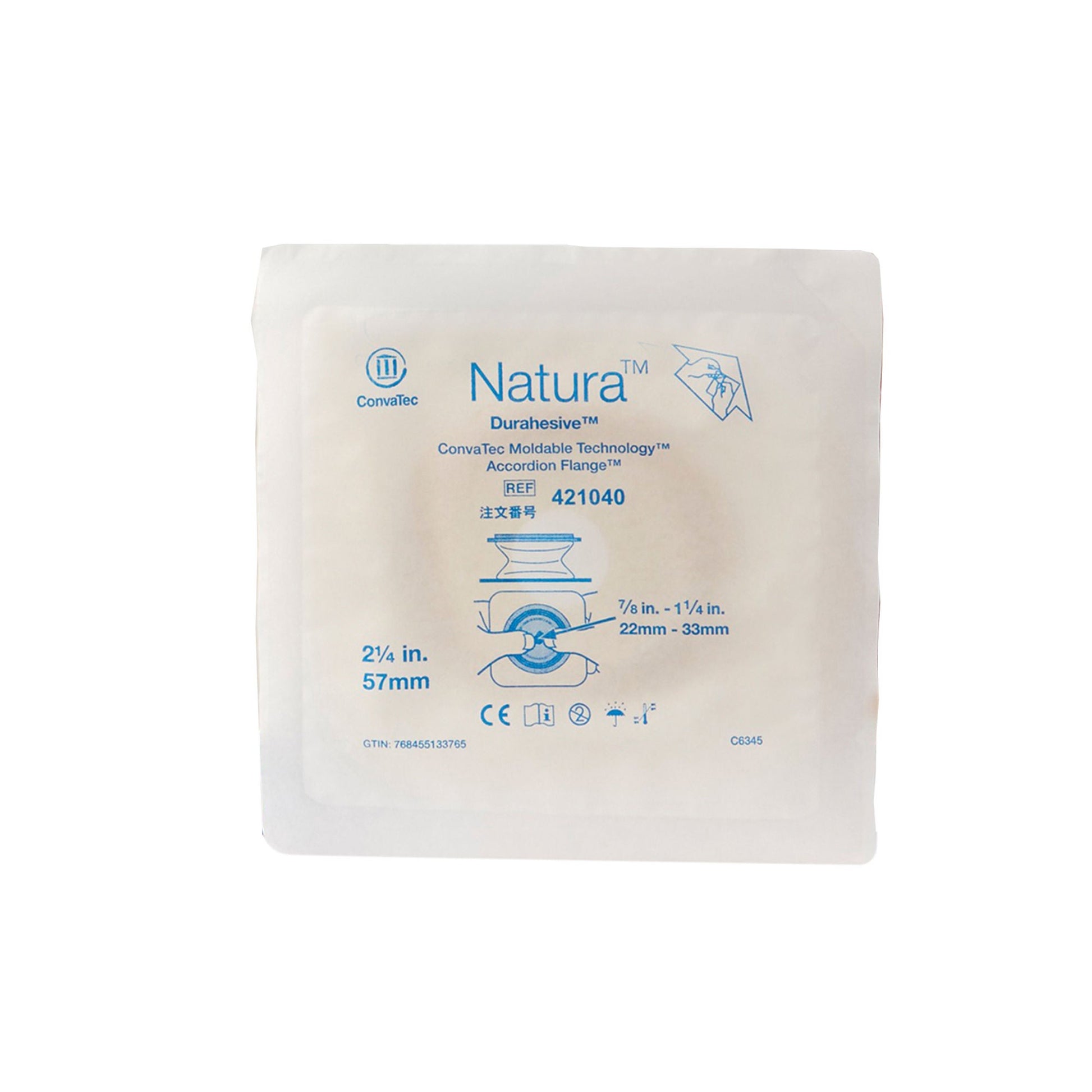 Natura™ Durahesive Skin Barrier, Cut-To-Fit , 70 mm Accordion Flange