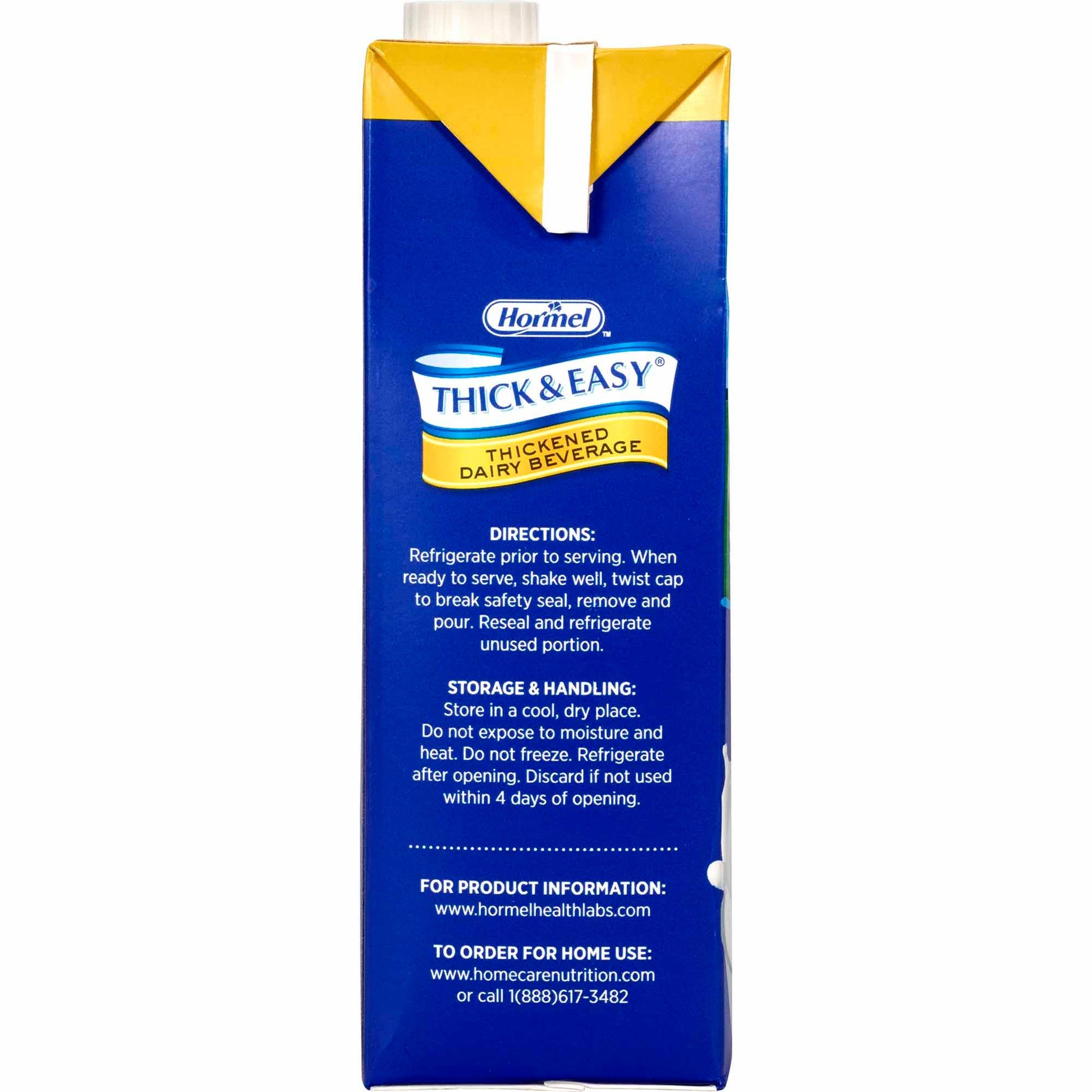 Thick & Easy® Dairy Honey Consistency Milk Thickened Beverage, carton