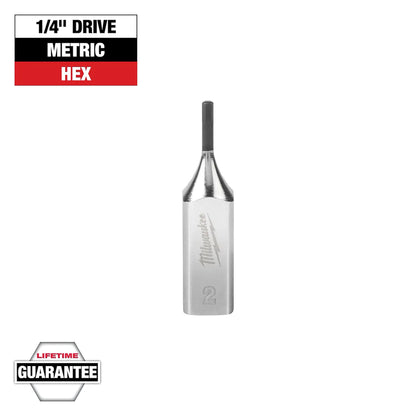 Milwaukee 1/4" Drive 2mm Hex Bit Socket 45-34-1030 | 1/4 in Drive