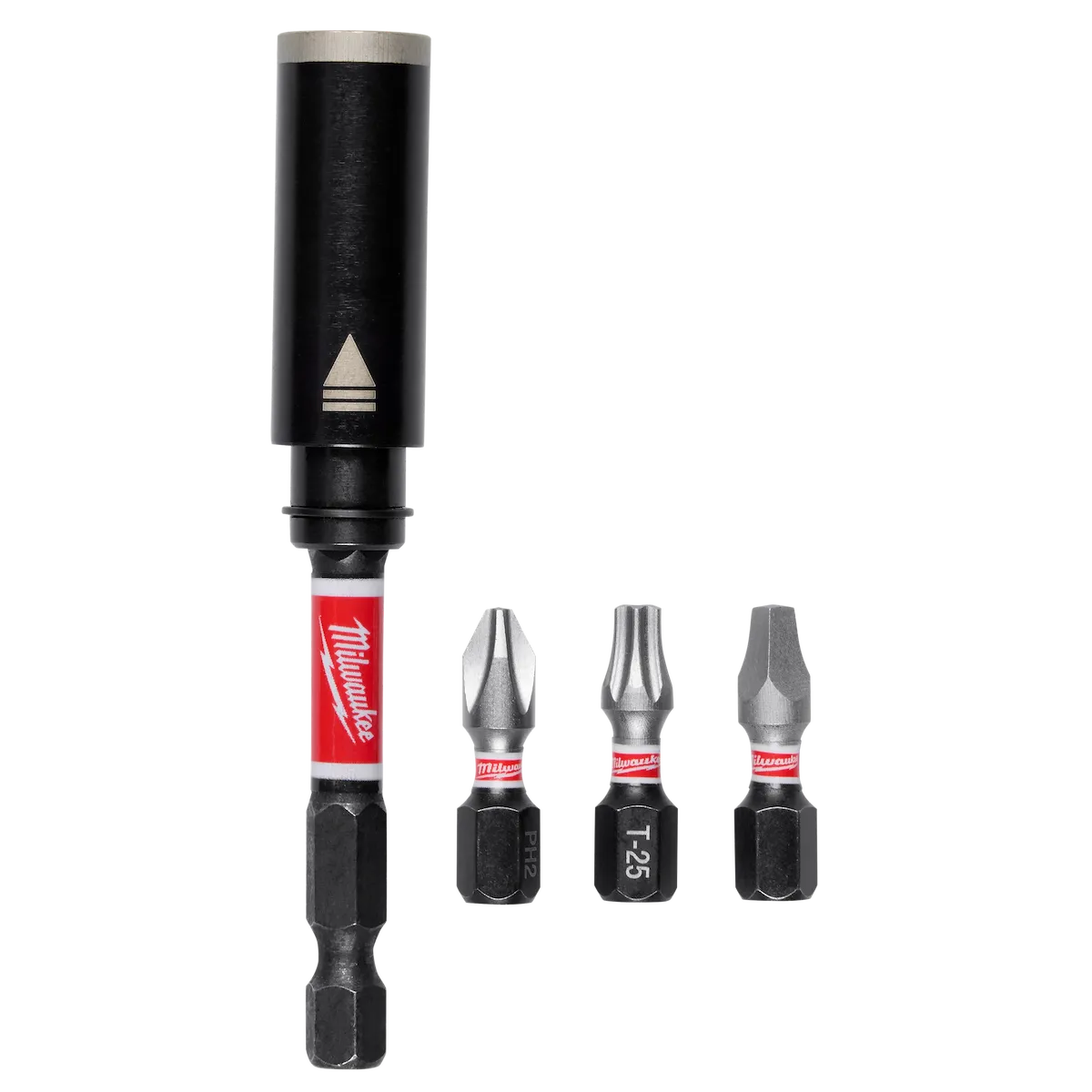 Milwaukee SHOCKWAVE Impact Duty 3in. Screw-Holding Bit Holder & Insert Bit Set (4Pc) 48-32-7905 | 1/4 in Drive