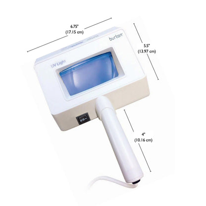 Burton Medical Products Ultraviolet Light with Magnifier, 2 UV Bulbs