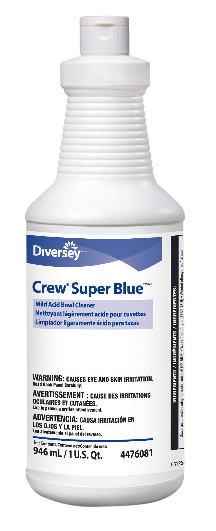 Crew® Super Blue™ Mild Acid Toilet Bowl Cleaner, Citrus Scent