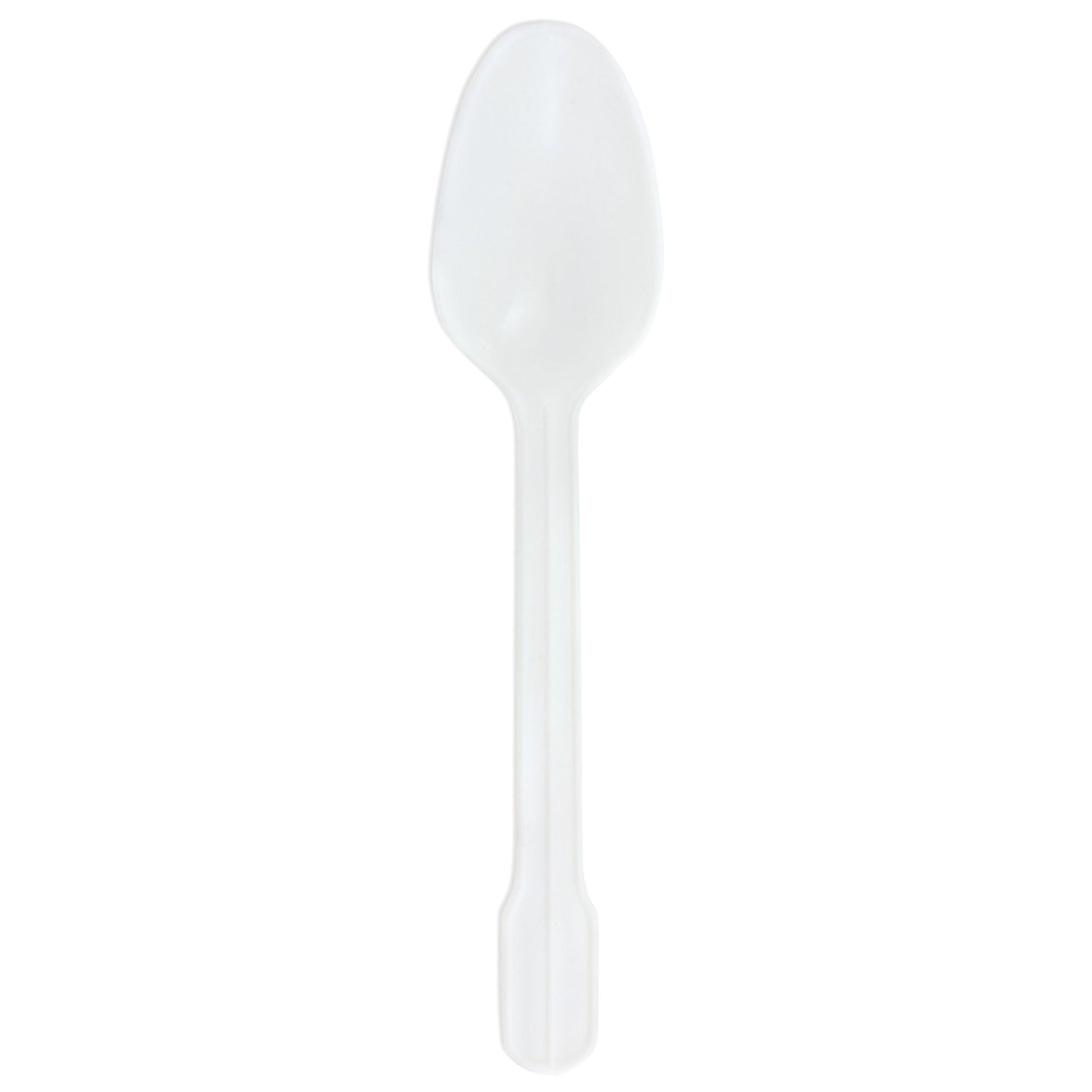 McKesson White Polypropylene Spoon