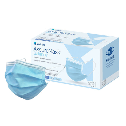AssureMask Balance Procedure Mask ASTM Level 1 Earloops One Size Fits Most