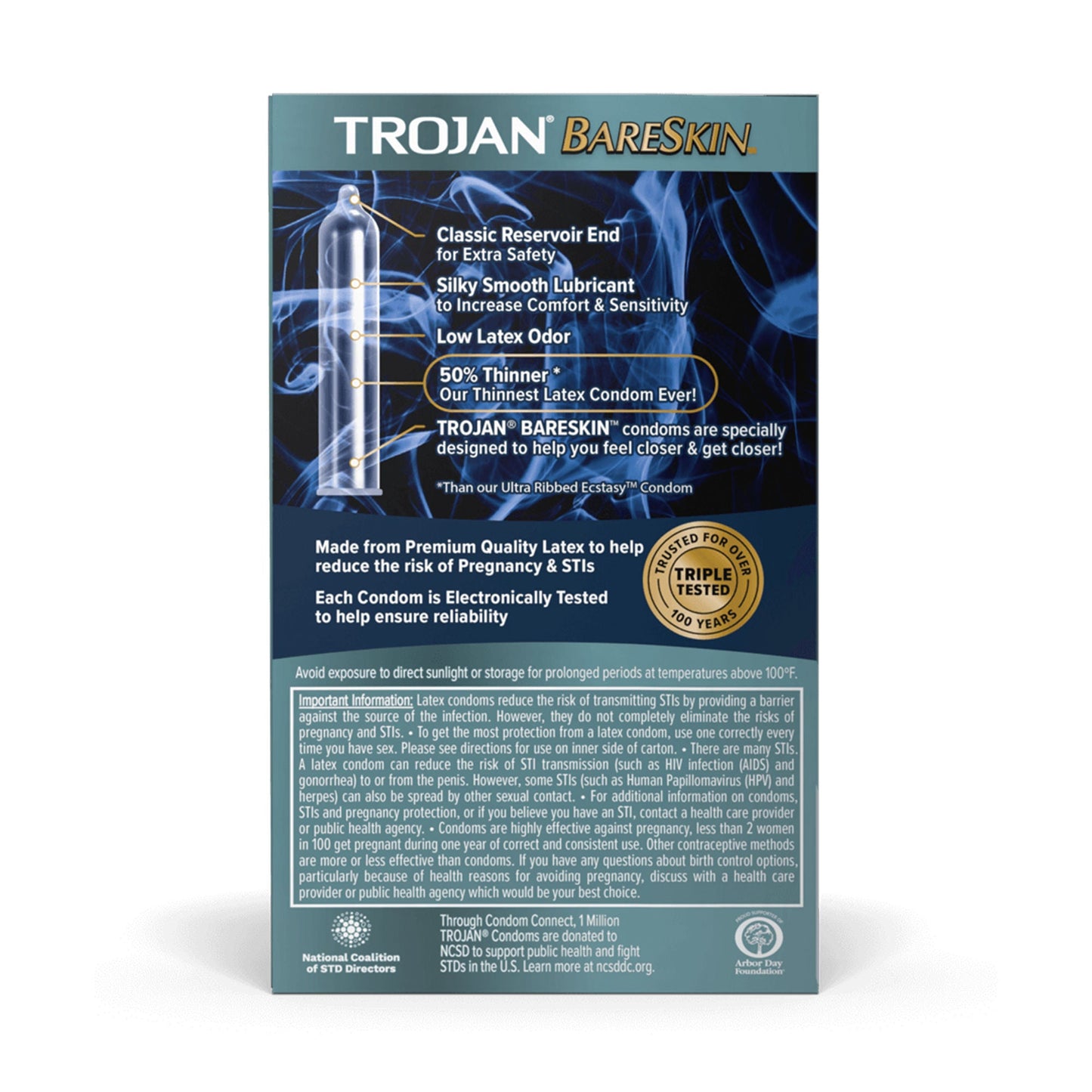 Trojan® BareSkin Lubricated Latex Condom