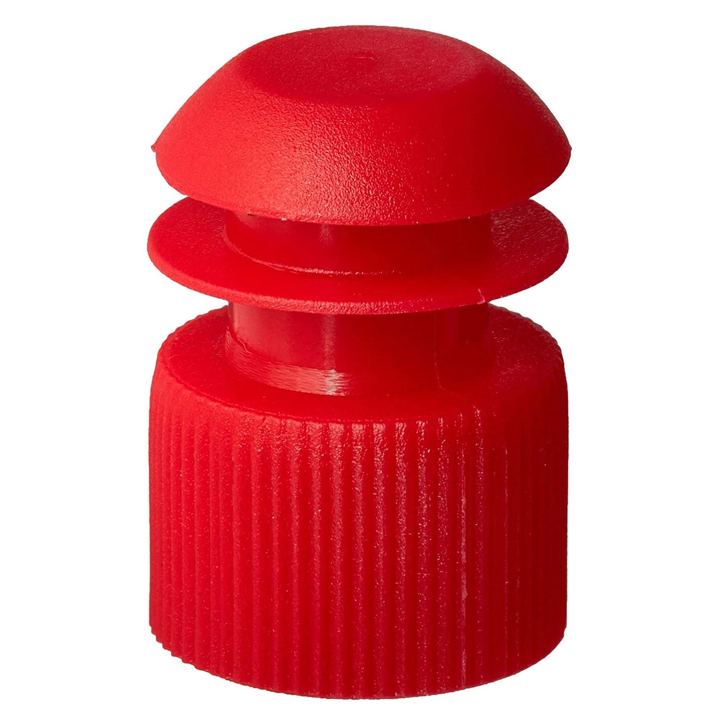 McKesson Tube Closure Flanged Plug Cap 16 mm Diameter NonSterile Red
