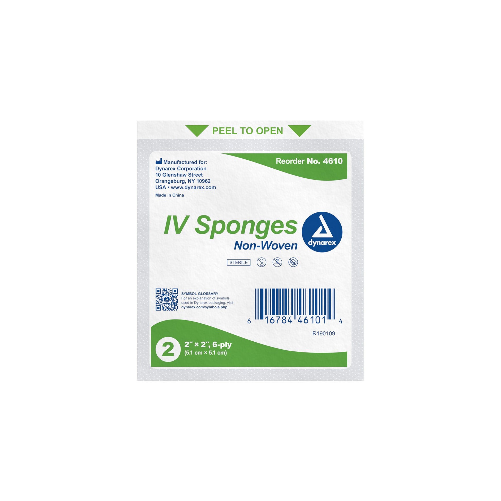 dynarex® I.V. Sponge, 6-Ply