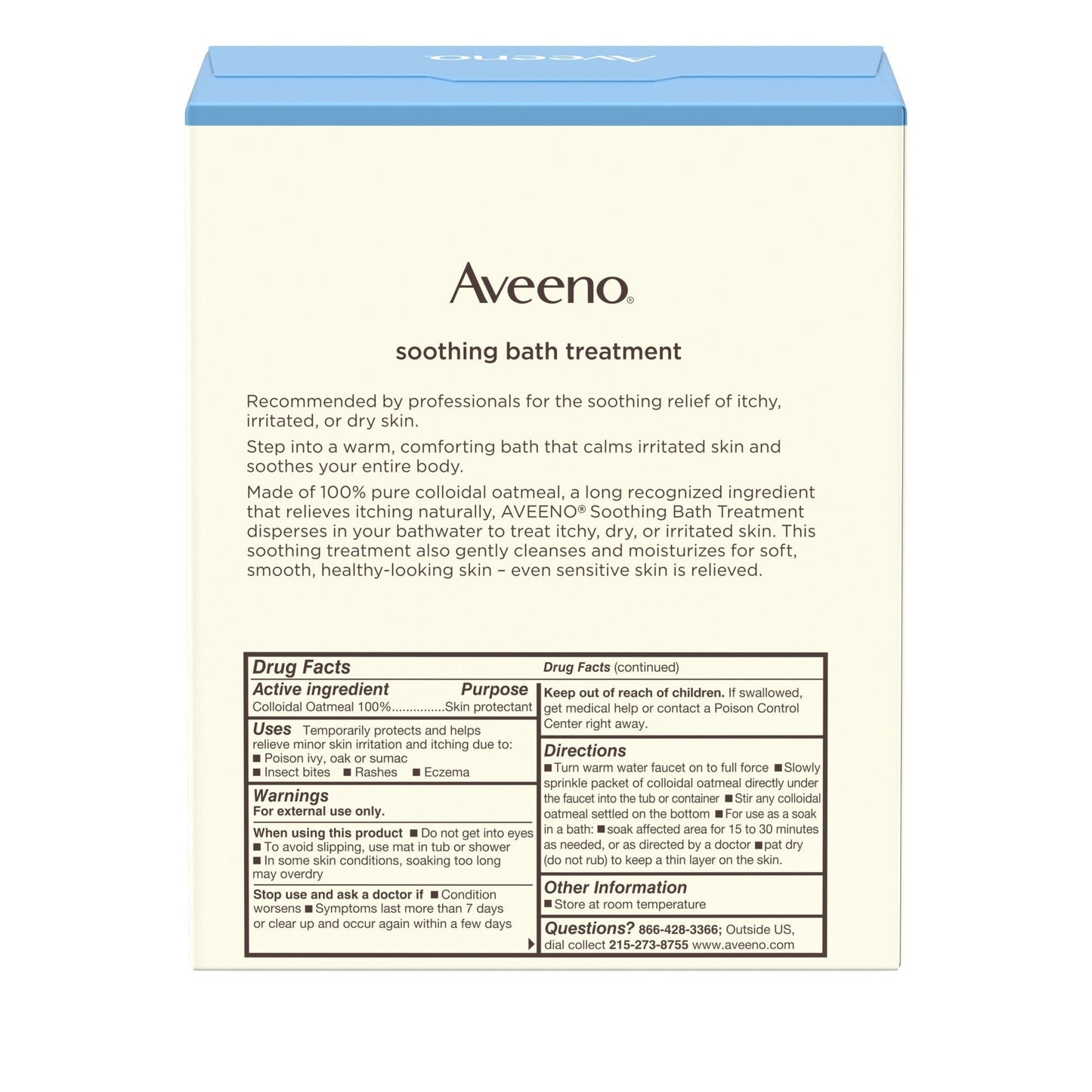 Aveeno® Soothing Bath Treatment Packets Fragrance Free