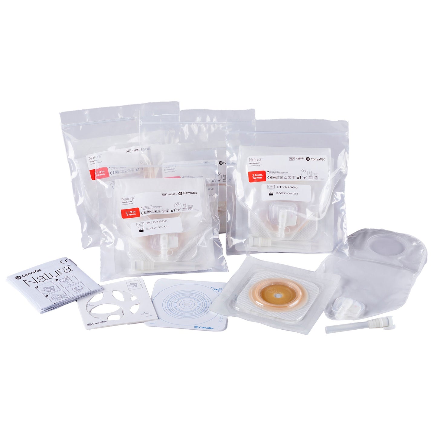 Natura Ostomy Pouch One-Piece System Trim To Fit Stoma Drainable