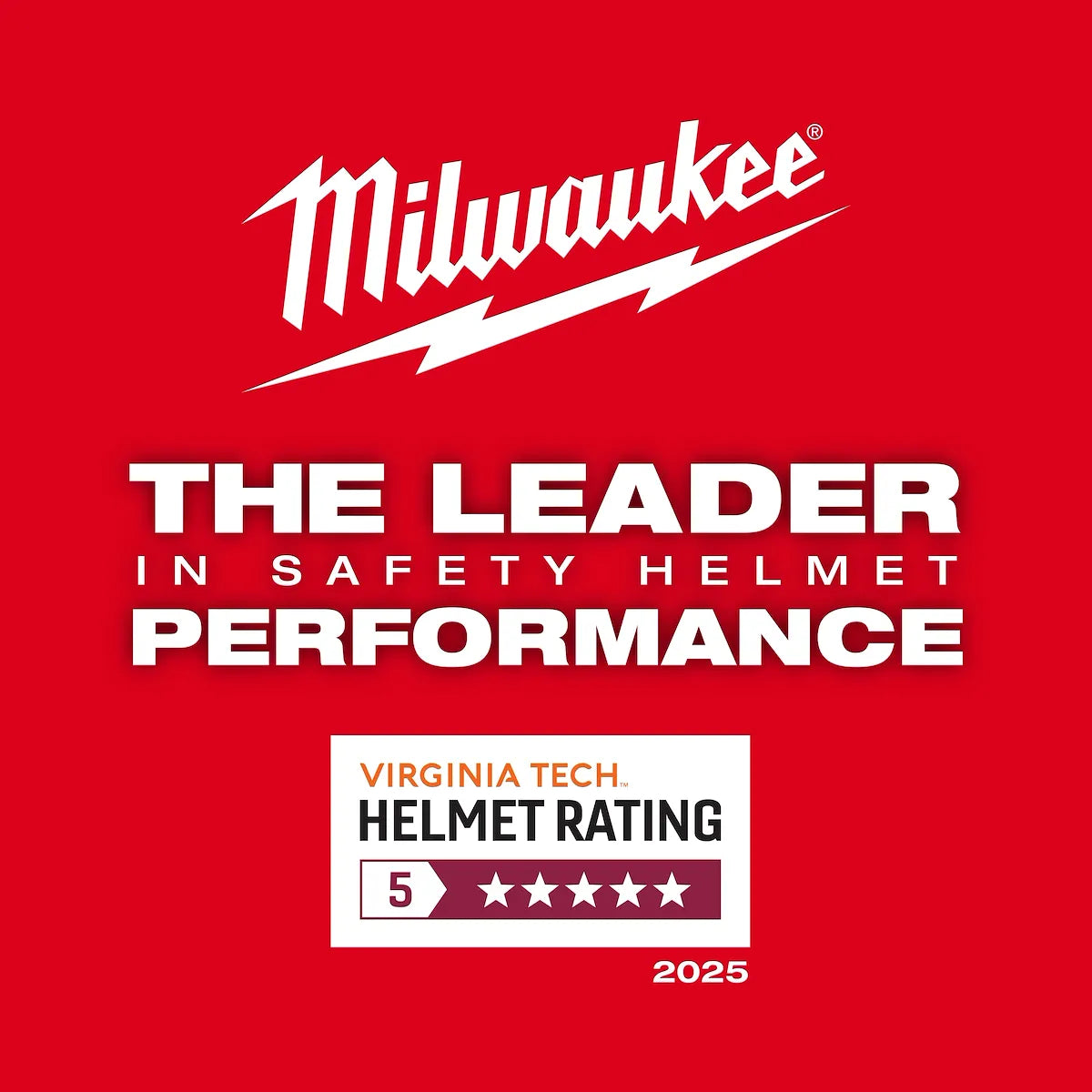 Milwaukee BOLT White Full Brim Vented Safety Helmet – Type 2, Class C 48-73-1650