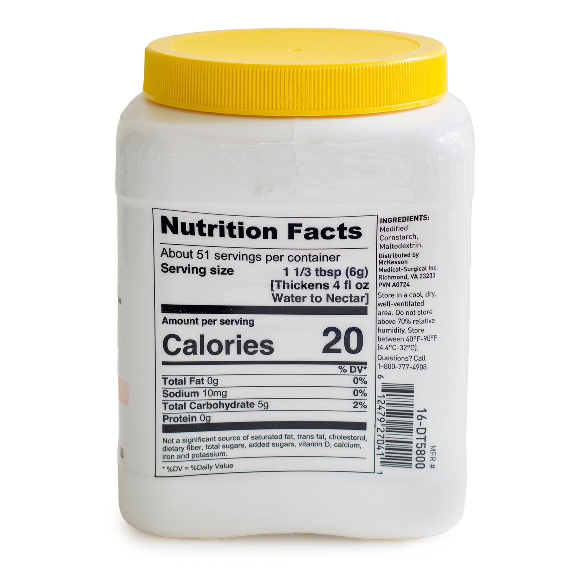 McKesson Food and Beverage Thickener Canister Unflavored Powder IDDSI Level 0 Thin