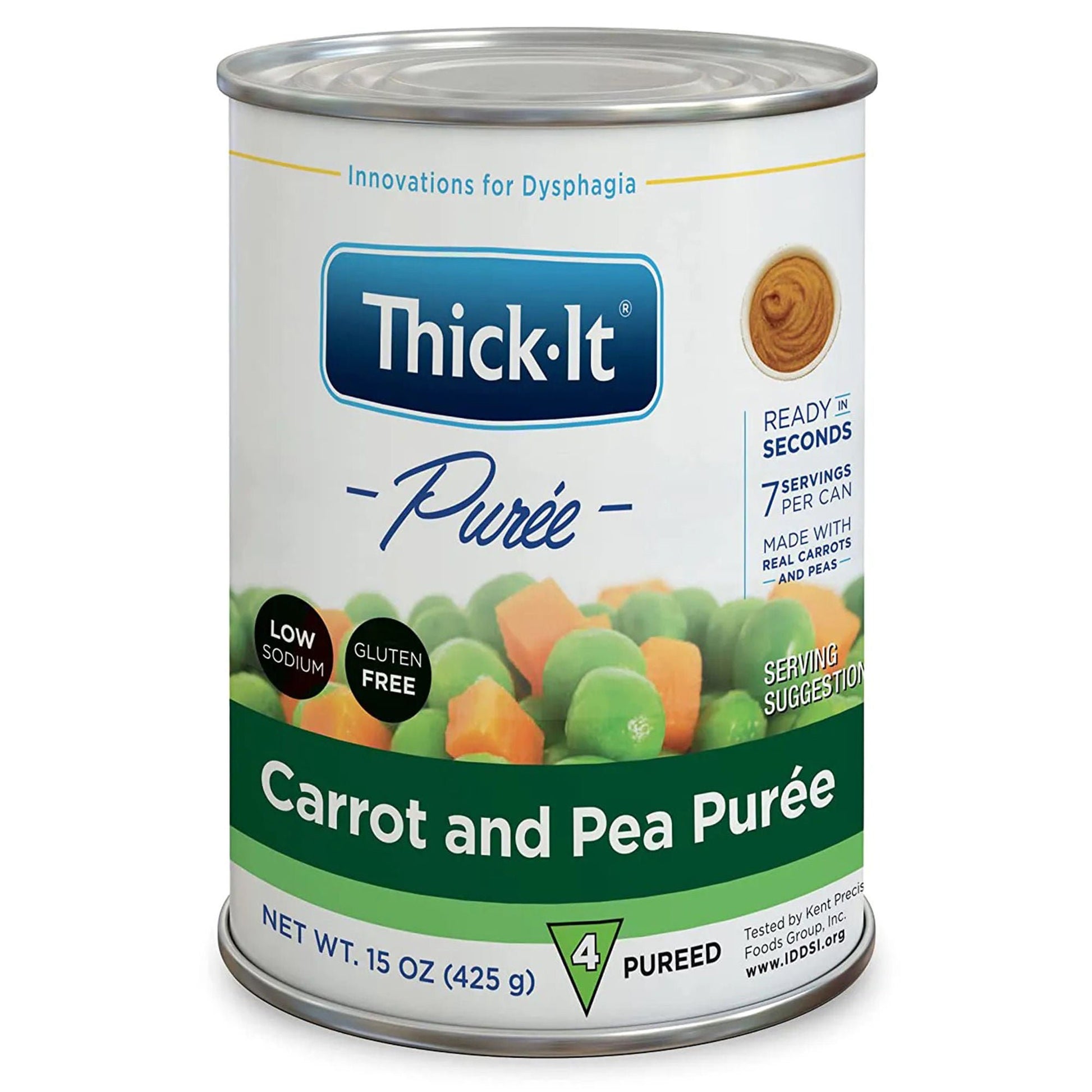 Thick-It® Carrot and Pea Purée Thickened Food, Can
