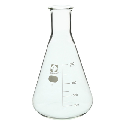10530-500A - SIBATA Borosilicate Erlenmeyer Flask - 10530 Series | Heavy-Duty Rim Design