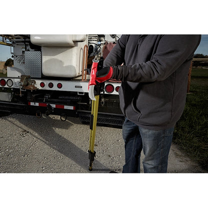 Milwaukee Lineman’s Blunt Tip Hawkbill Knife w/ STICKWORK 3in1 Ring 48-22-1923 | 3.25 in Blade Length, Stainless Steel
